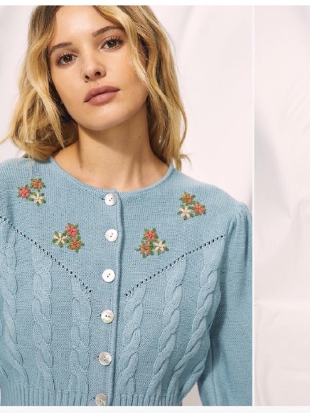 White Wilfred Canto Cardigan